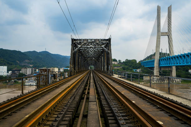 istock Chongqing Yangtze River Metal Railway Bridge, China 1159829703