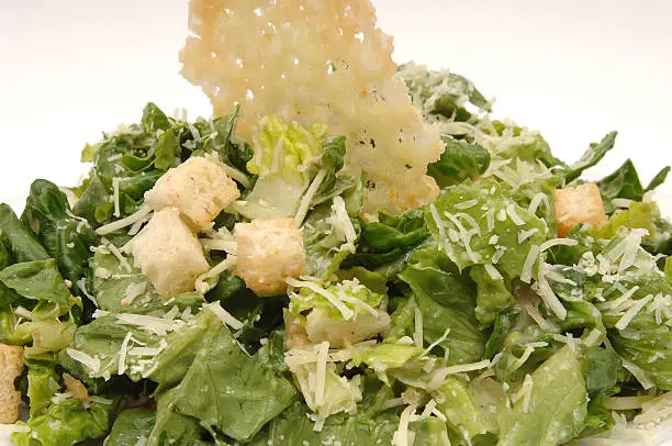 caesar salad close up picture