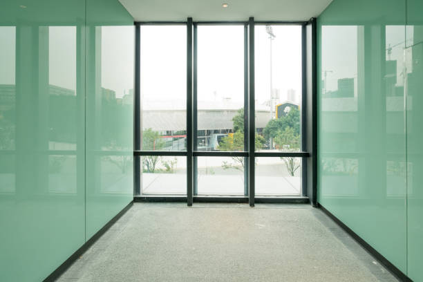 istock Entrance hall and empty floor tile, interior space,  Department Store,chongqing,china 1159831792