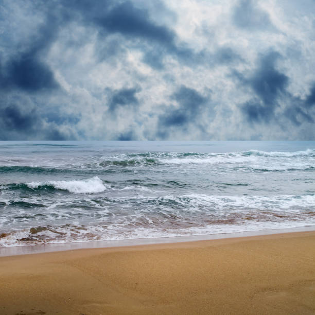 istock waves on sea over stormy sky 1159837820