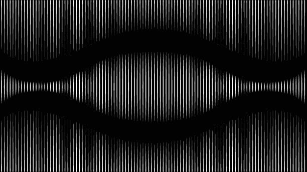 fala na czarnym tle - electromagnetic pulse stock illustrations