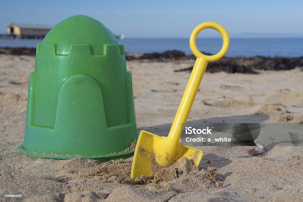 Balde e spade - Royalty-free Alga marinha Foto de stock