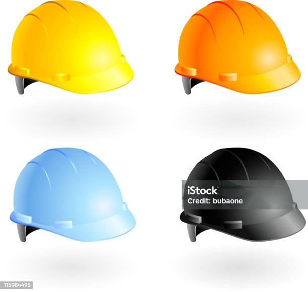 Construction Cap Color Construction Hat It 4 Colors Stock Illustration - Download Image Now ...