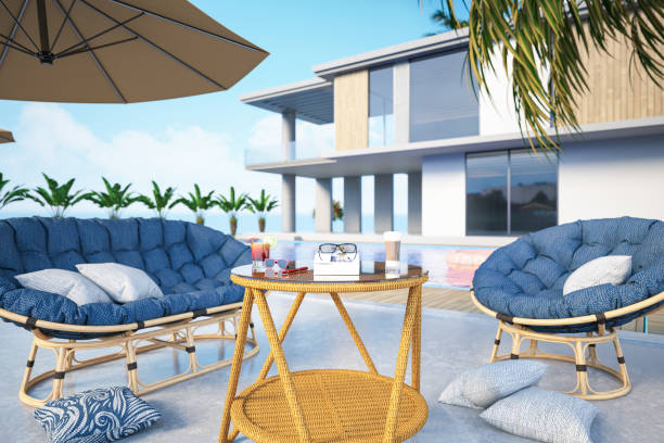 istock Modern House with Private Swimming Pool 1159845699