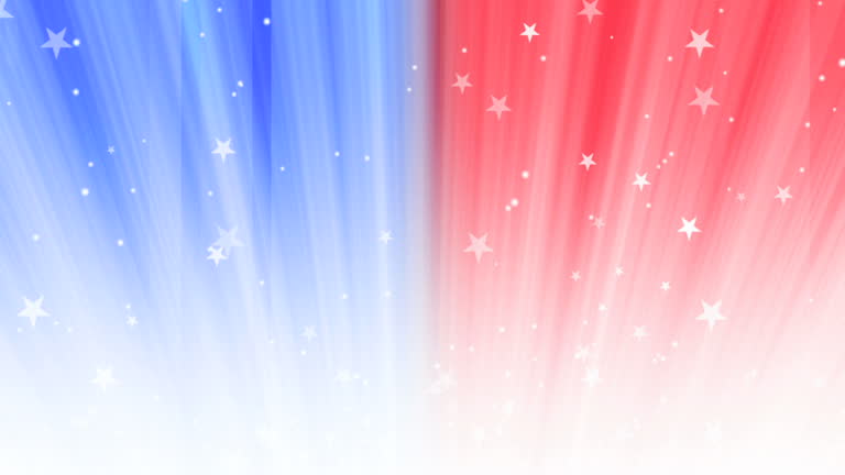 Red, White and Blue Background Loop.