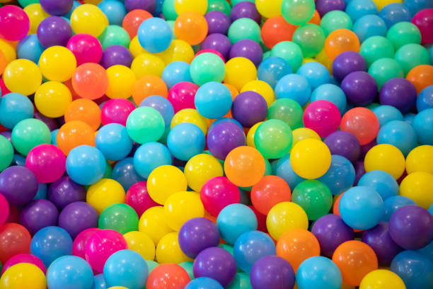 istock colorful plastic balls for kid activity of indoor playground. 1159847363