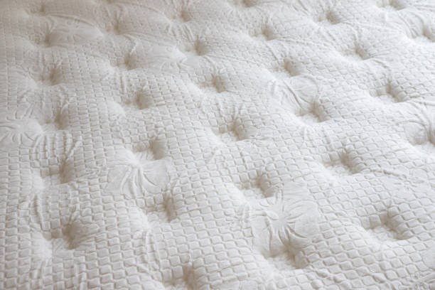 istock soft mattress background and texture. concept : allergy in bed room, dust mites on bed, sheep wool mattress. 1159847463