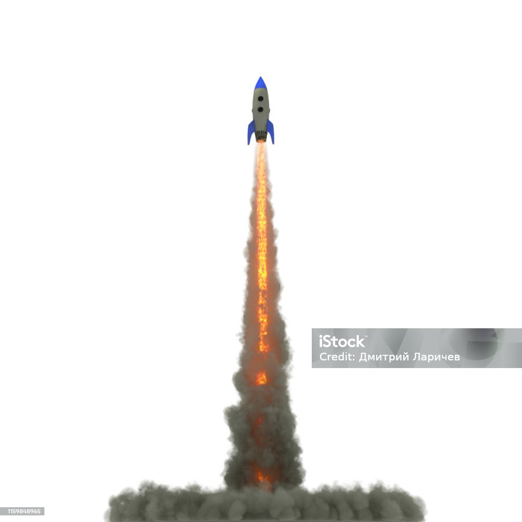 Cartoon Rocket Launch On White Background 3d Illustration Stock Photo - Download Image Now - iStock Cartoon Rocket Launch On White Background 3d Illustration Stock Photo - Download Image Now - iStock