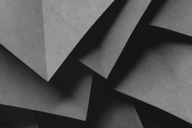 istock Background with geometric shapes of paper, composition abstract 1159852559