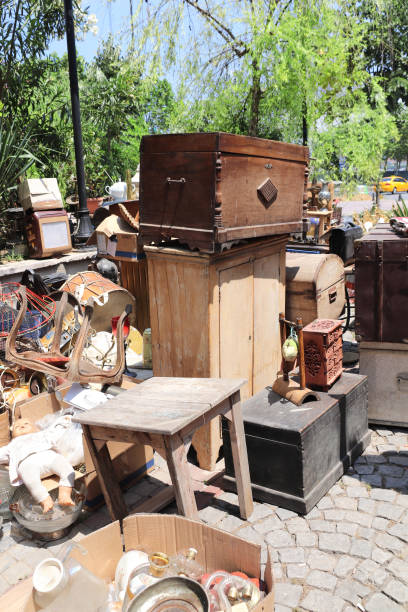 istock Vintage objects at the flea market outdoor 1159852593