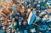 Downtown San Francisco aerial view