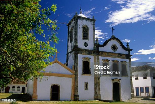 Die Berühmte Kirche In Paraty City Stockfoto und mehr Bilder von Kirche Santa Rita - Parati - Kirche Santa Rita - Parati, Alt, Antiquität