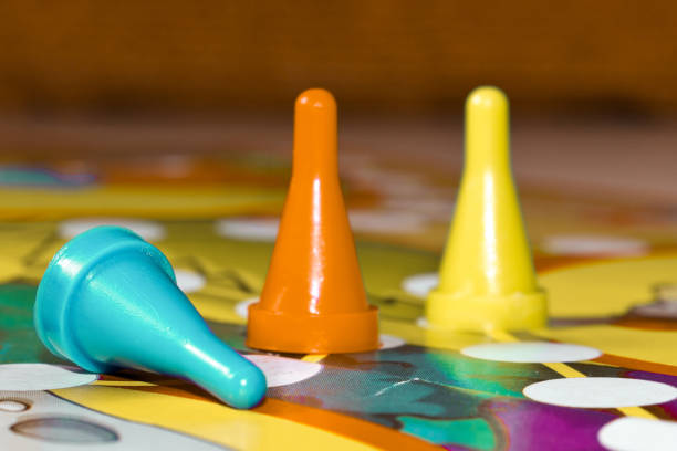 istock Board games for the home. plastic chips  on Board games for children 1159860996