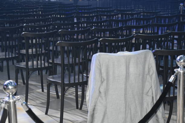istock A jacket on a chair IN A conference ROOM 1159864062