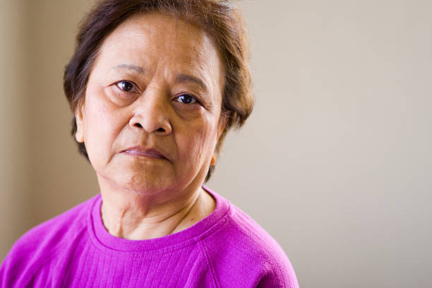 Elderly Asian Woman stock photo