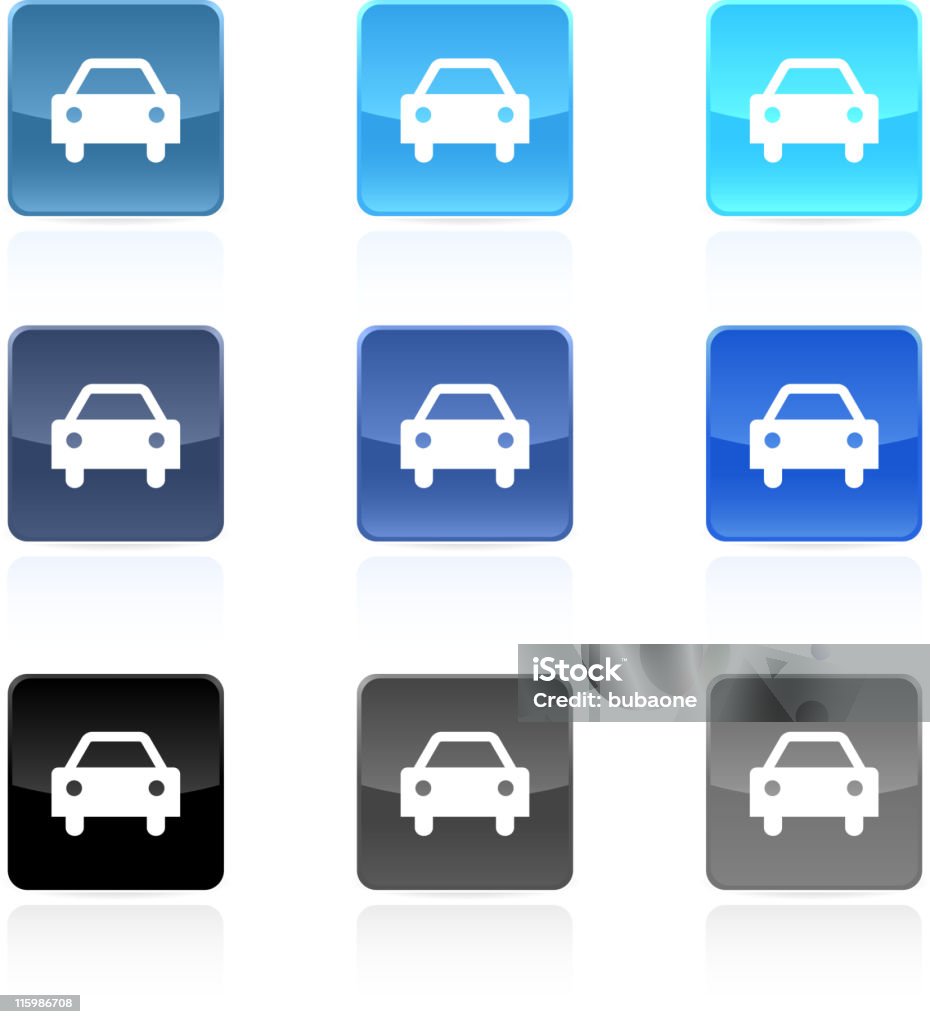 自動車ロイヤリティフリーのベクターボタンのセット - アイコンのロイヤリティフリーベクトルアート