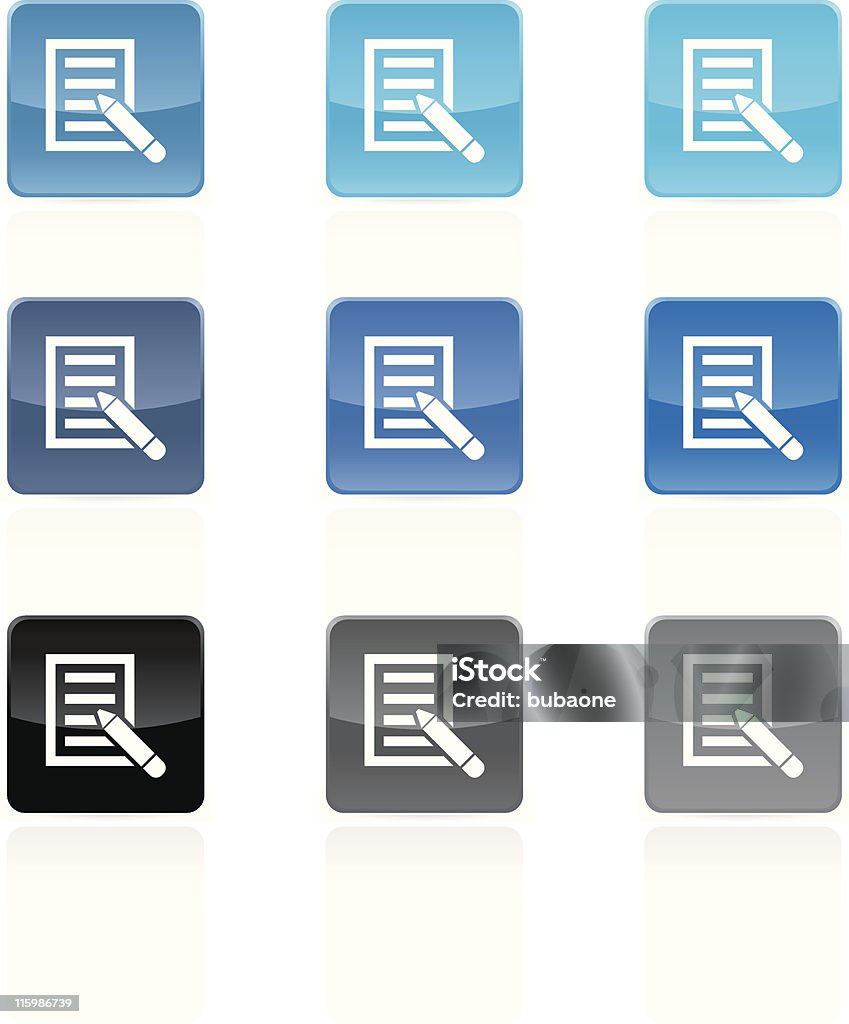 letter guest book web Vector Icon button  9 color letter/guest book web icon/button set in 9 color Icon Symbol stock vector