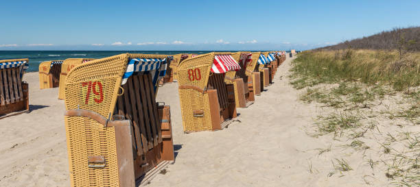 istock beach baskets on the beach of baltic sea 1159870638