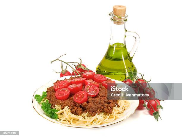 Pasta Collection Spaghetti Bolognese Stock Photo - Download Image Now - Bolognese Sauce, Cheese, Cherry Tomato