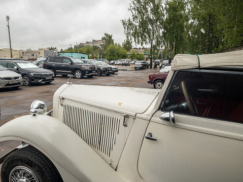 Moscow, Russia - June 24, 2019: Oldtimer Mercedes-Benz 170 Cabriolet coupe C W15 1931-36