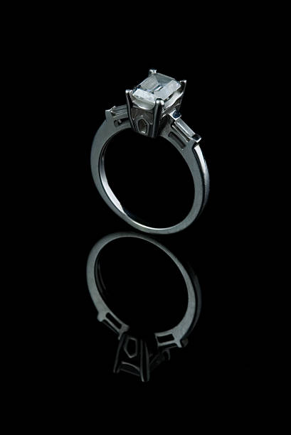Diamond Engagement Ring stock photo