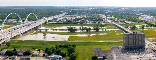 istock Flooded Trinity River in June in Dallas Texas 1159877008