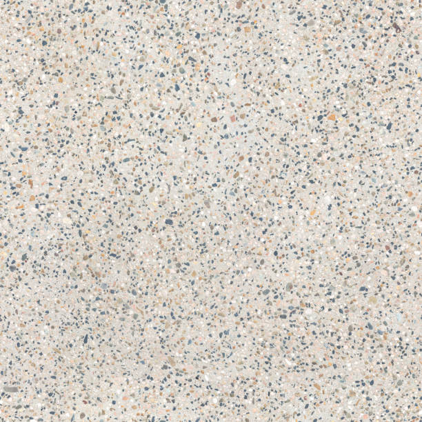 Colored Stone Seamless Tile Exposed Aggregate Concrete Path Driveway Material texture of exposed aggregate concrete that tiles seamlessly in all directions. Stones used are a mix of sharp gray basalt and smooth, colorful river stones. Texture has 12000x12000 resolution. pebble driveway stock pictures, royalty-free photos & images