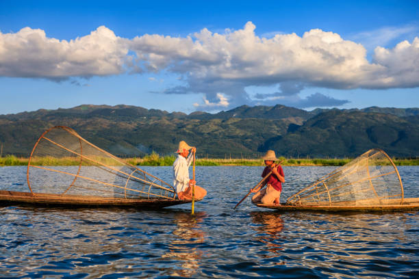 istock Fishermen on Inle Lake, Myanmar 1159878606