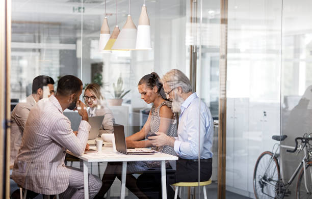 istock Creative business people on a meeting 1159883418