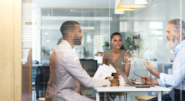 istock Creative business people on a meeting 1159884007