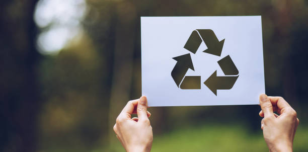 istock save world ecology concept environmental conservation with hands holding cut out paper recycle showing 1159884519