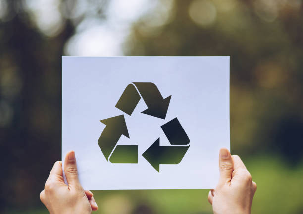 istock save world ecology concept environmental conservation with hands holding cut out paper recycle showing 1159884528