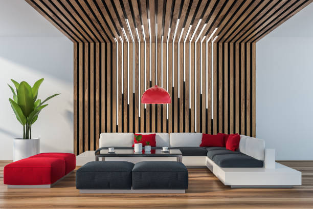 istock White and wooden office waiting room close up 1159886182