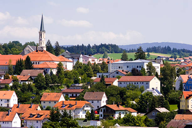 istock Skyline of a bavarian town (Freyung) 115988656
