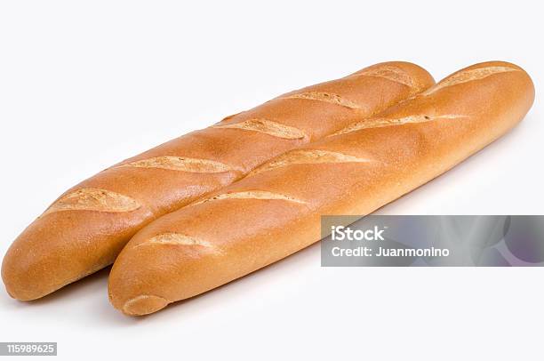 Due Baguette Francesi - Fotografie stock e altre immagini di Alimentazione sana - Alimentazione sana, Baguette, Carboidrato - Cibo