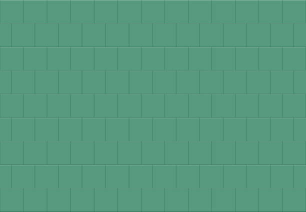 Brown Wall tiles with morning sunlight and foliage leaves. Wallpaper, background, textile. minimal interior design decoration, architecture