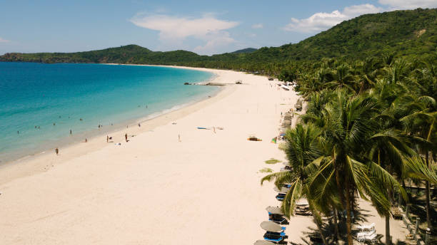 istock Travel summer destination in The Philippines, Nacpan Beach (El Nido) 1159898347