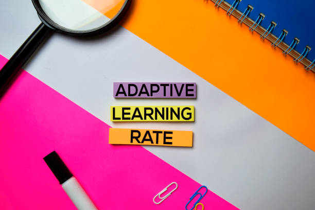 istock Adaptive Learning Rate text on sticky notes with color office desk concept 1159903652
