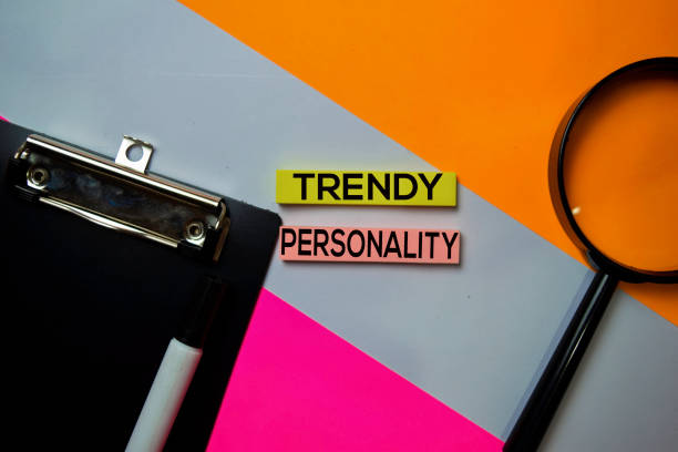 istock Trendy Personality text on sticky notes with color office desk concept 1159903975