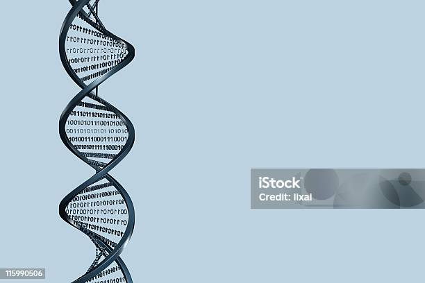 3 D 헬릭스 이진법 DNA에 대한 스톡 사진 및 기타 이미지 - DNA, 0, 1