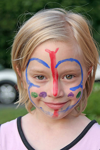 istock Cute Girl's Face Painting 115990912
