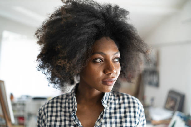 istock Female artist in studio 1159909829