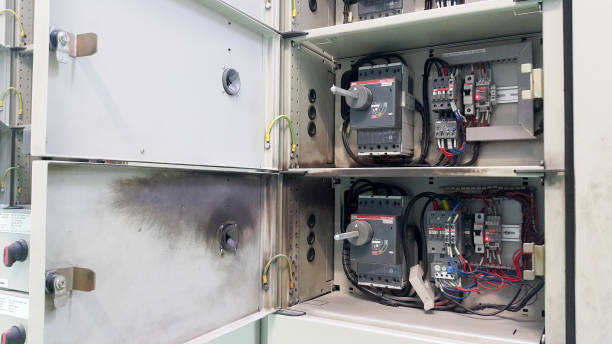 istock electrical part and accessories in the  control cabinet , control and power distributor,lockout ,tagout 1159911530