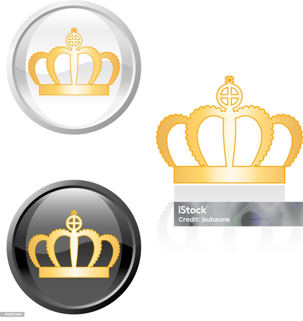 gold royal crown Lizenzfreie Vektorgrafiken - Lizenzfrei Dekoration Vektorgrafik