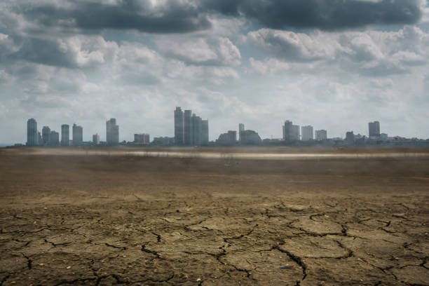 istock A city looks over a cracked earth landscape 1159925246