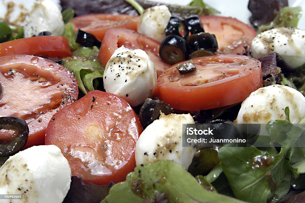 Salada Caprese - Foto de stock de Espinafre royalty-free