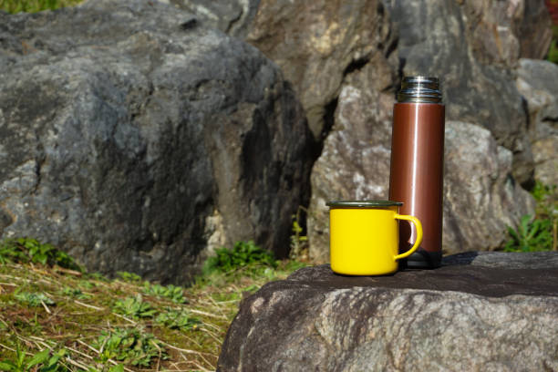 istock Image of a break on the way to mountain climbing 1159929032