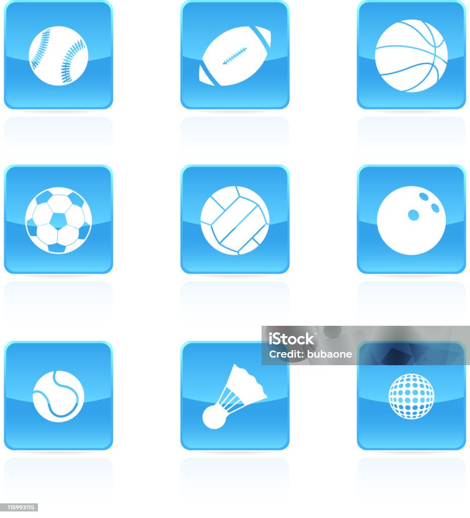 sport balls royalty free vector icon set sport balls icon set American Football - Ball stock vector