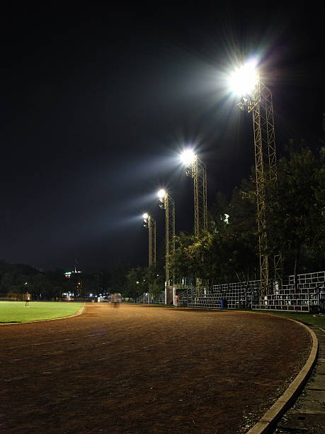 stadium w nocy - little league obrazy zdjęcia i obrazy z banku zdjęć