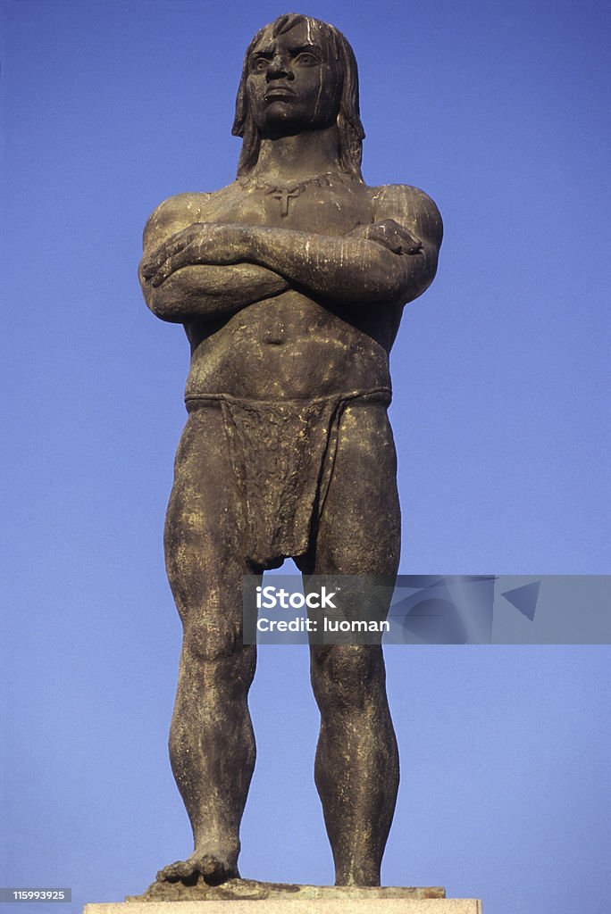 Arariboia Statua w Niteroi - Zbiór zdjęć royalty-free (Niteroi)